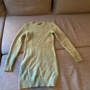 Ralph Lauren green wool sweater dress M w/ patches